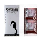 (Hộp 12 Cái) Bao Cao Su Powermen Cá Ngựa Bạc Dành cho nam giới chính hãng 742158
