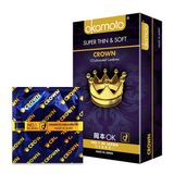 (Hộp 10 Cái) Bao Cao Su Okamoto Crown Siêu Mỏng Và Mềm Mại Chính hãng 742126