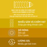 (Hộp 10 cái) Bao Cao Su Masculan Ribbed+Dotted – Gân chấm hạt chính hãng 742086