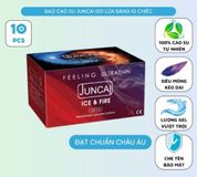 (Chính hãng) Bao Cao Su Juncai Ice & Fire Siêu Mỏng Hộp 10 Chiếc Cao cấp 742063