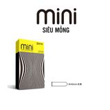 (Chính hãng)  Bao Cao Su HBM Mini Thin Size Nhỏ 46mm, Siêu Mỏng Nhiều Gel – Hộp 10 CáiCao cấp 742005