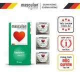 Bao Cao Su Masculan Anatomic – Tạo Dáng Hoàn Hảo (Hộp 10 Cái) 