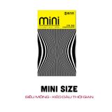 Bao Cao Su HBM Mini Thin Size Nhỏ 46mm, Siêu Mỏng Nhiều Gel (Hộp 10 Cái) 
