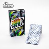 Bao Cao Su Gân Gai Ôm Khít Nhiều Gel Của Nhật Jex Super Hold Type - Hộp 8 Cái