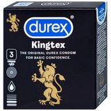 (Hộp 3 Cái) Bao Cao Su Durex Kingtex Chính Hãng 741944