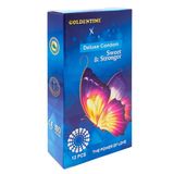 (Hộp 12 Cái) Bao Cao Su Có Gai Goldentime Sweet And Stronger Xanh Chính Hãng 741912