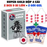 Bao Cao Su 9 Bi Super Gold (Hộp 2 Cái)