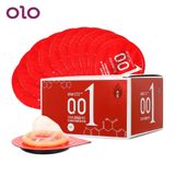 (Hộp 10 Cái) Bao Cao Su 0.01 Olo Đỏ Siêu Mỏng, Siêu Truyền Nhiệt Chính Hãng 741898