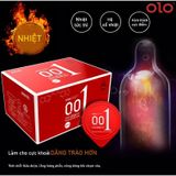 (Hộp 10 Cái) Bao Cao Su 0.01 Olo Đỏ Siêu Mỏng, Siêu Truyền Nhiệt Chính Hãng 741898