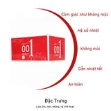 (Hộp 10 Cái) Bao Cao Su 0.01 Olo Đỏ Siêu Mỏng, Siêu Truyền Nhiệt Chính Hãng 741898