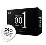 (Hộp 10 Cái) Bao Cao Su 0.01 OLO Đen Hương Vani, Siêu Mỏng, Nhiều Gel Chính Hãng 741897