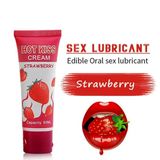 (Chai 50ml) Gel Bôi Trơn Hotkiss Strawberry Flavor Lubricant Hương Dâu Chính Hãng 741815