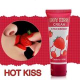 (Chai 50ml) Gel Bôi Trơn Hotkiss Strawberry Flavor Lubricant Hương Dâu Chính Hãng 741815