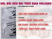 Gel Bôi Trơn Hỗ Trợ Dành Cho Nam Giới Volcano (10 Gói) 