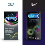 (Hộp 12 Cái) Bao cao su dành cho nam Durex Performa chính hãng 741614