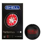 (Hộp 10 Cái) Bao cao su dành cho nam giới, hương dâu Shell Performax Chính Hãng 741607