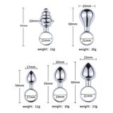 Bộ 3 Cái Plug Phích Cắm Hậu Môn Bằng Inox 644892