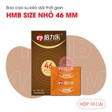 (Hộp 10 Cái) Bao Cao Su Size Nhỏ 46mm HBM Chính Hãng Chính hãng 741261