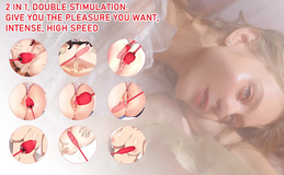 Trứng Rung Hoa Hồng Vibration PLUS RRungg Thụt Kết Hộp Lưỡi Liếm Kích Thích Âm Đạo Nữ