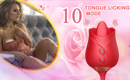 Trứng Rung Hoa Hồng Vibration PLUS RRungg Thụt Kết Hộp Lưỡi Liếm Kích Thích Âm Đạo Nữ