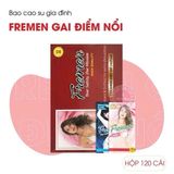 (Hộp 120 Cái) Bao Cao Su Gia Đình Fremen Gai Điểm Nổi Chính Hãng 741202
