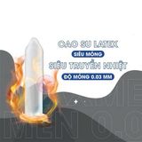 (Hộp 3 Cái) Bao Cao Su Maxxmennn 5in1 Siêu Mỏng 0.03mm Chính Hãng 741196