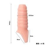 (Hộp 1 Cái) Bao Cao Su Đôn Dên Khúc Giữa Tăng Kích Thước Yunman Chống Tuột - Kiểu Gân Soắn Chính Hãng 741189