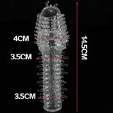 (Hộp 1 Cái) Bao Cao Su Đôn Dên Tăng Kích Thước Trong Suốt Kiểu Hỏa Tiễn Chính Hãng 741178