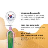 (Hộp 3 Cái) Bao Cao Su Kéo Dài Thời Gian SO Long Shock Hương Nhân Sâm Chính hãng 741171