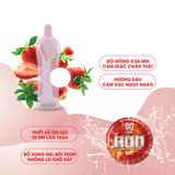 (Hộp 12 Cái) Bao Cao Su Hương Dâu SO Sweet Love Chính Hãng 741167