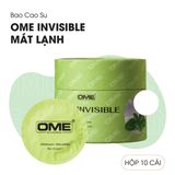 (Hộp 10 Cái) Bao Cao Su Siêu Mỏng Ome Invisible Mát Lạnh Chính Hãng 741156