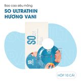 (Hộp 12 Cái) Bao Cao Su Siêu Mỏng SO Ultrathin Chính Hãng 741145