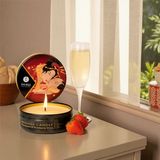 (1 Hộp) Gel Bôi Trơn Nến Massage Shunga Champagne & Strawberry Wine Tan Chảy Cảm Xúc Chính hãng 741035
