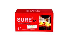 (HỘP 12 CÁI) BAO CAO SU SURE ĐỎ CHÍNH HÃNG 740981