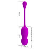 Trứng Rung Pretty Love Callieri Thụt Cao Cấp Điều Khiển Từ Xa, 12 Chế Độ Rung