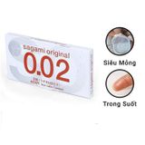 Bao Cao Su Sagami Original 0.02 Nhật Bản - Siêu Mỏng - Non Latex