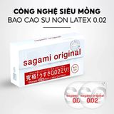 Bao Cao Su Sagami Original 0.02 Nhật Bản - Siêu Mỏng - Non Latex