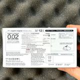 Bao Cao Su Sagami Original 0.02 Nhật Bản - Siêu Mỏng - Non Latex