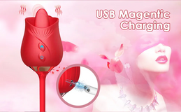Trứng Rung Hoa Hồng Vibration PLUS RRungg TThụt Kết Hộp Lưỡi Liếm Kích Thích Âm Đạo Nữ 663805