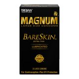 Bao cao su có gai kích thước lớn Trojan Magnum Bareskin | Hộp 10 660068