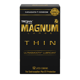Bao cao su sieu mỏng size lớn Trojan Magnum Thin | Hộp 12 cái 660123