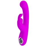Dương vật giả đa chế động rung có nhánh và màn hình Led - Pretty Love Lamar