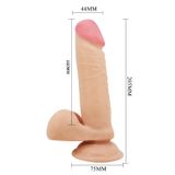 Dương vật giả dính tường silicone Baile Sliding Skin 8.1