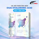 Gel bôi trơn ống bơm Duai Hyaluronic Acid - Dưỡng ẩm, se khít, không mùi - Hộp 7 ống