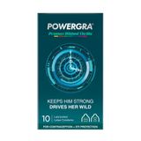 Bao cao su Powergra Promax - Gân sọc và điểm nổi, kéo dài, hương trái cây - Hộp 10 cái 662099