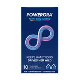 Bao cao su Powergra Feel X - Siêu mỏng, kéo dài, hương nhân sâm - Hộp 10 cái 662100