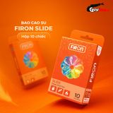 Bao cao su Firon Slide - Siêu mỏng, chống tuột, hương trái cây - Hộp 10 cái 662110