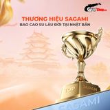 Bao cao su Sagami Xtreme Love Me Gold Orange - Siêu mỏng, nhiều gel bôi trơn - Hộp 10 cái 662121