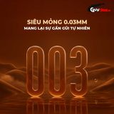 Bao cao su Shell Choco Prolong - Siêu mỏng, kéo dài thời gian, hương chocolate - Hộp 3 cái
