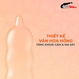 Bao cao su Okamoto Roman - Vân hoa hồng, ôm khít - Hộp 10 cái 662143